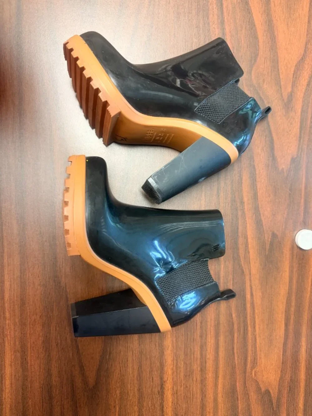Melissa Platform Rain Booties - Soldier High-Heel - Picture 6 of 6